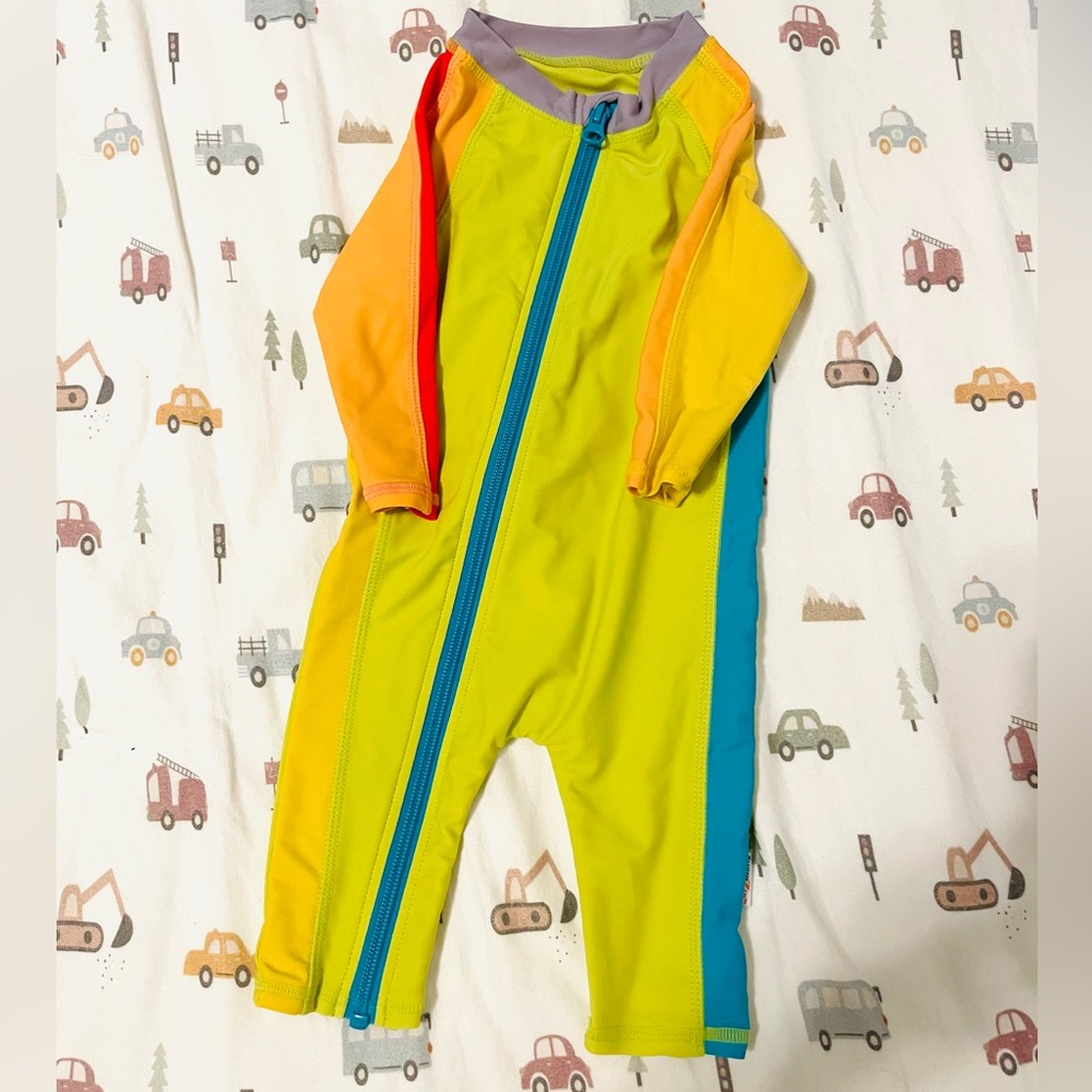 SwimZip Color Pop Swim Romper (0-6)